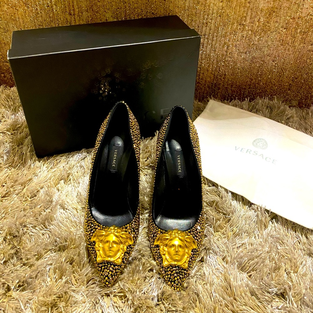 Versace Crystal Palazzo Heel